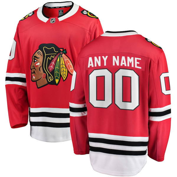 Chicago Blackhawks Home Breakaway Custom Jersey Official NHL®