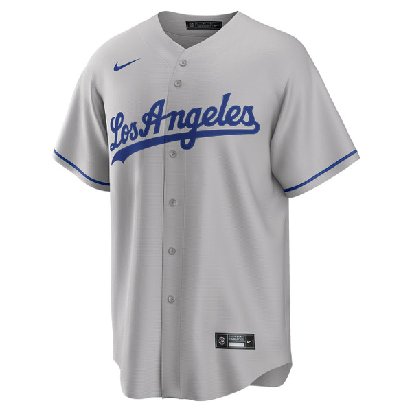 Buy Los Angeles Dodgers Jersey: Road Grey Authentic Cool Base™ Jersey with  Dodger Stadium 50th Anniversary Patch Online at Low Prices in India -  .in