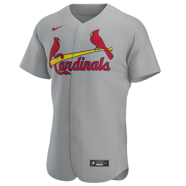 Nike St Louis Cardinals Mens Grey Authentic Thermal Long Sleeve