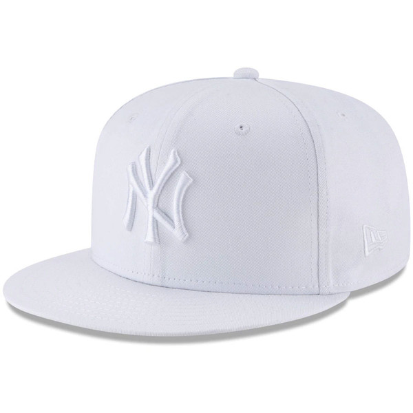 kin Menagerry effect New York Yankees White Basic 9FIFTY Snapback Hat | Official MLB