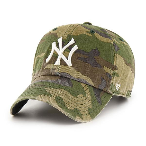 yankees camo fitted