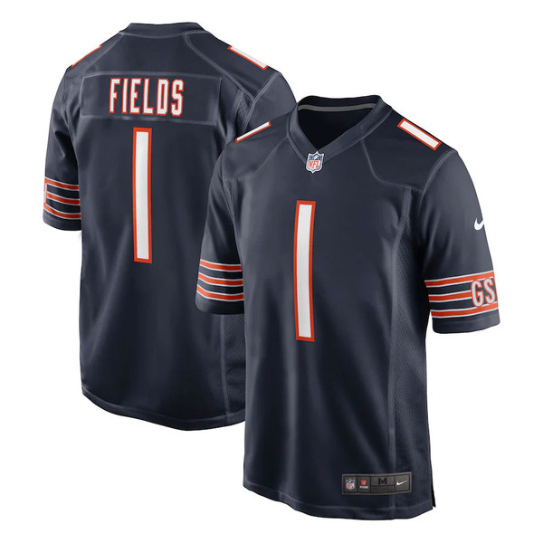 Bears Fan Burns Justin Fields Jersey