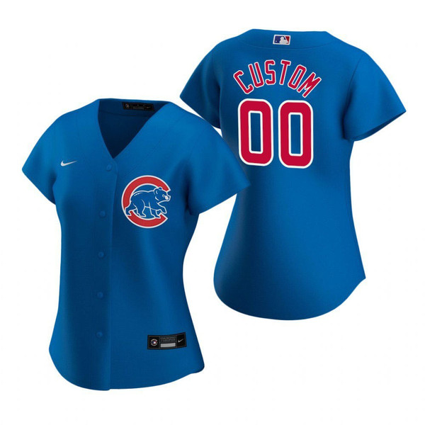 Chicago Cubs Customized Nike City Connect Replica Jersey X-Large