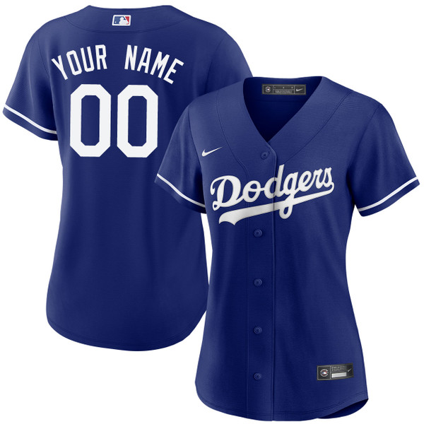 Women's Los Angeles Dodgers Nike Royal Alternate Replica Custom Jersey