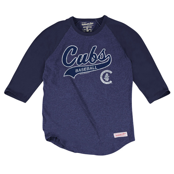 cubs 3 4 sleeve shirt