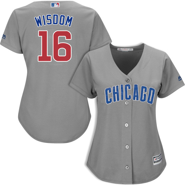 Nike / MLB Patrick Wisdom Chicago Cubs Road Authentic Jersey by Nike
