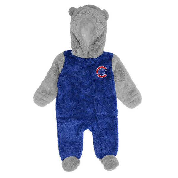 Chicago Cubs Girl Teddy Short Sleeve Snapper 12M / Royal Blue