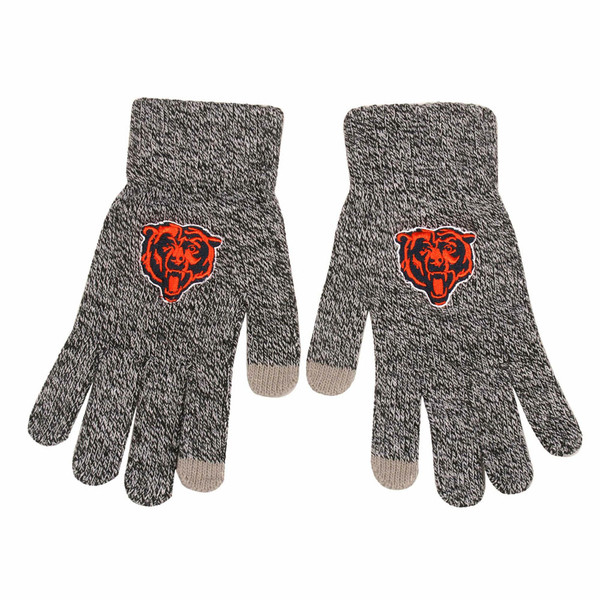 Chicago Bears Gray Knit Gloves