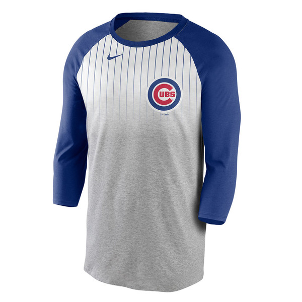 Chicago Cubs Youth 3/4 Sleeve Raglan Baseball T-Shirt