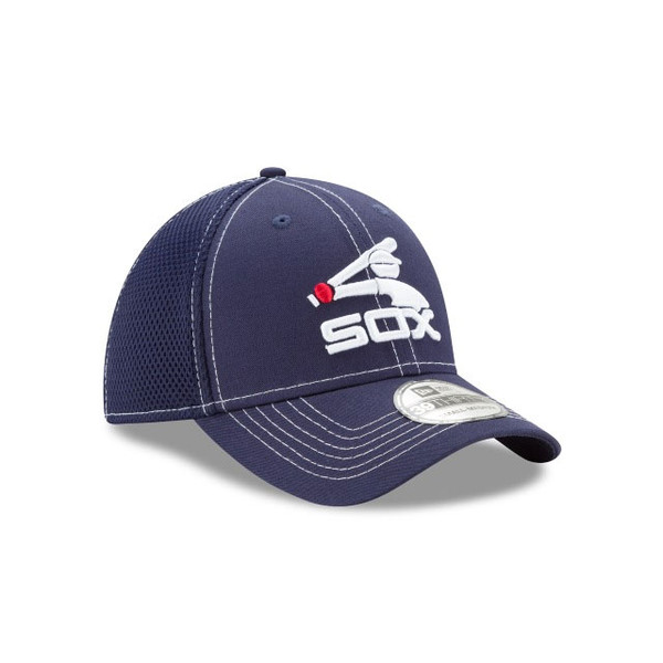 New Era Men's Chicago White Sox 39Thirty Navy Neo Stretch Fit Hat