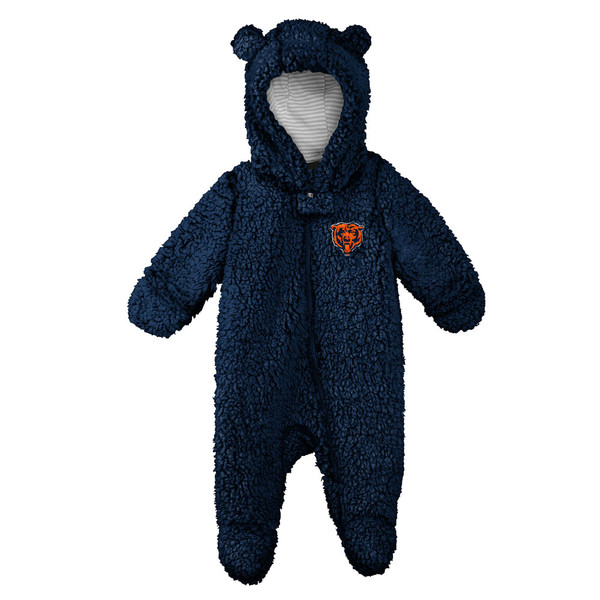 Chicago Cubs Infant Teddy Fleece Hooded Coverall 6-9 Months
