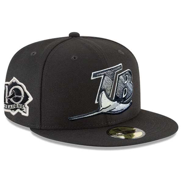 New Era Tampa Bay Rays 10th Anniversary Metallic Color Flash Edition  59Fifty Fitted Cap