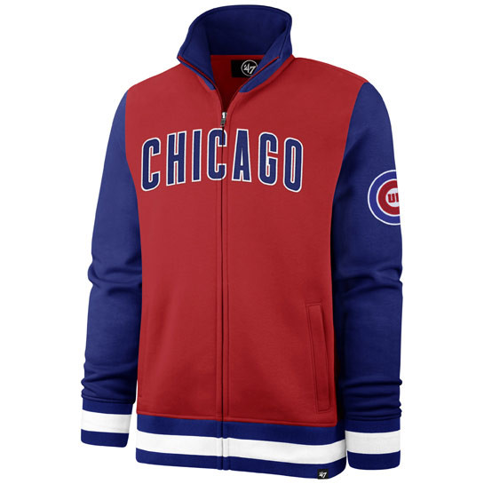 Chicago Cubs Iconic Fleece Full Zip Hoodie - Mens