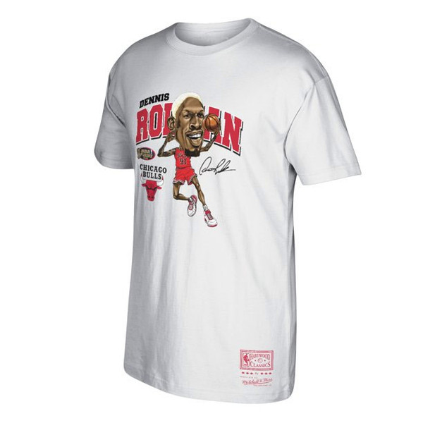 Dennis Rodman Chicago Bulls and Ness Player T-Shirt 