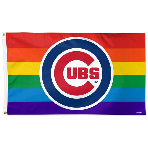 Chicago Cubs 3' x 5' Deluxe Pride Flag