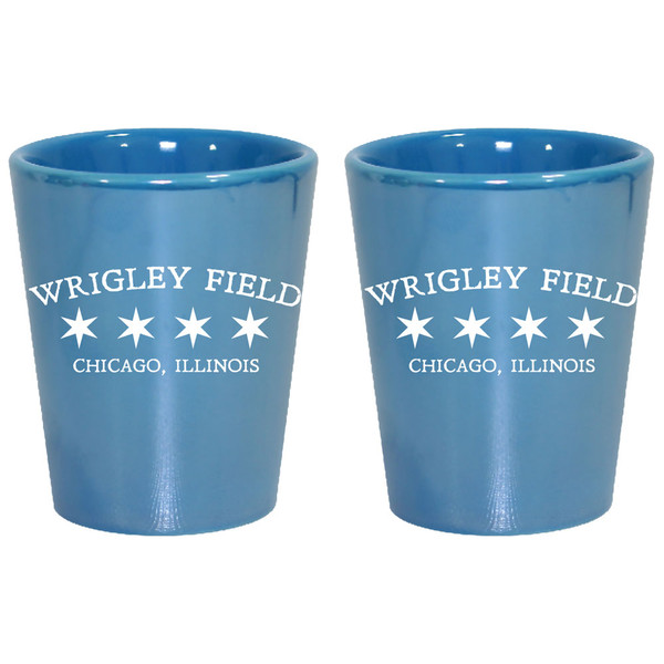 Wrigley Field Lustre Shot Glass Wrigley Field Souvenirs
