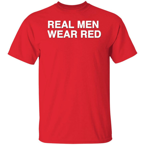 Real Men Wear Red Chicago Bulls Shirt - High-Quality Printed Brand