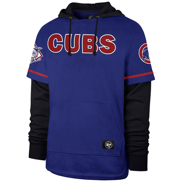 Chicago Cubs Hoodie Sweatshirt Adult Large L Royal Blue Men Unisex Long  Sleeve