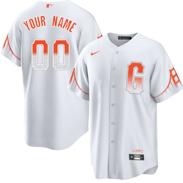 Men's Nike Brandon Crawford White San Francisco Giants City Connect Replica Player Jersey