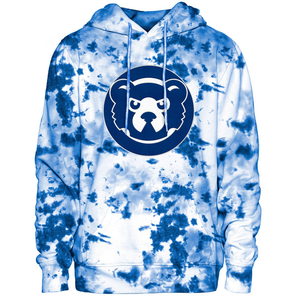 Atlanta Braves New Era Tie-Dye Pullover Hoodie - Navy