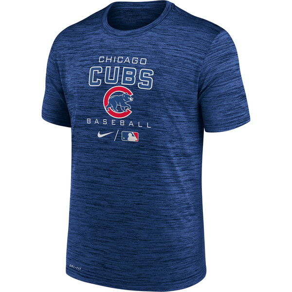 Men's Chicago Cubs Nike Green Practice Performance T-Shirt