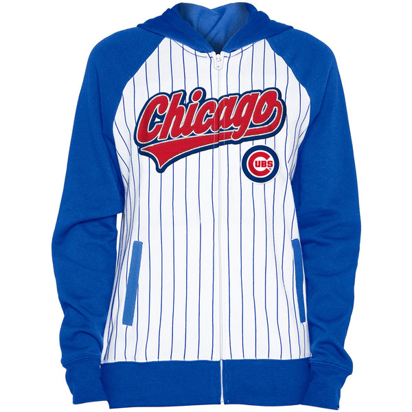 Chicago Cubs New Era Women's Pinstripe Jersey Tank Top - White/Royal