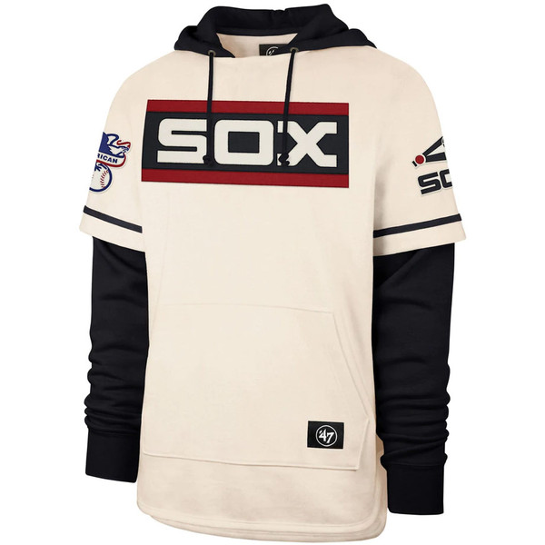 Men's '47 Cream San Francisco Giants Trifecta Shortstop Pullover Hoodie