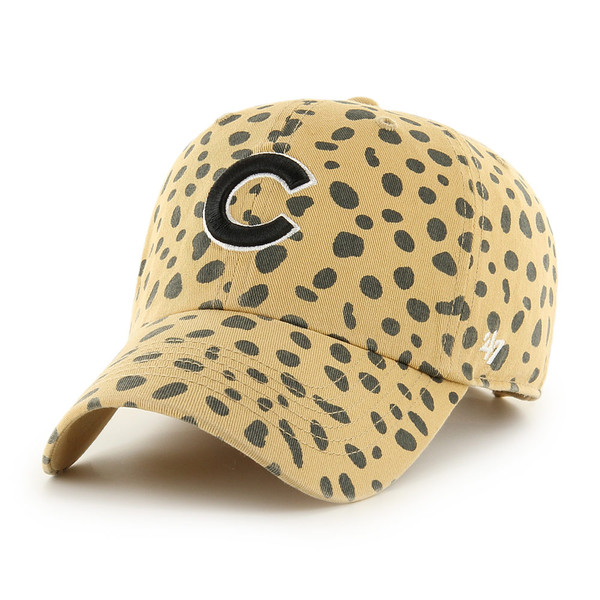 Women's '47 Tan Houston Astros Cheetah Clean Up Adjustable Hat