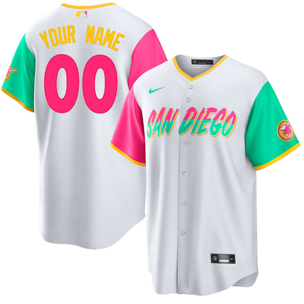 San Diego Padres Baseball Jersey MLB Hello Kitty Custom Name & Number