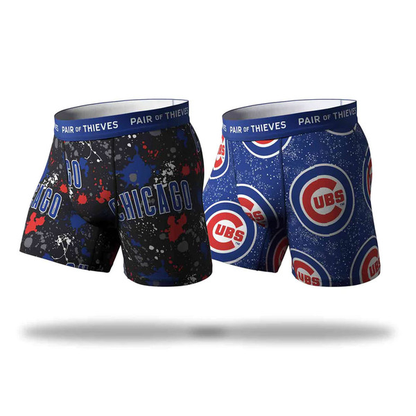 Chicago Cubs Pair of Thieves Super Fit 2-Pack Boxer Briefs Set