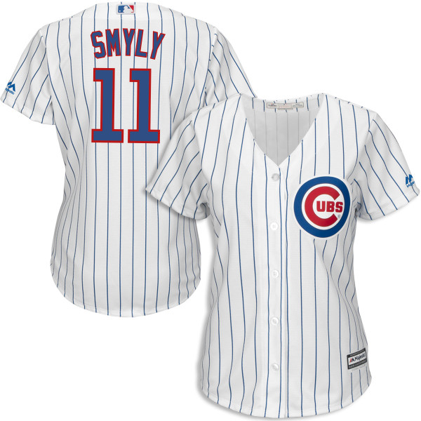 Women's Majestic Chicago Cubs #11 Drew Smyly Authentic Royal Blue