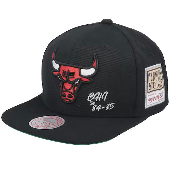 Caps Mitchell & Ness Caps NBA Logo Blur Snapback Bulls Red / Black