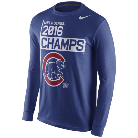 Chicago Cubs MLB 2016 World Series Champions Long Sleeve T-Shirt