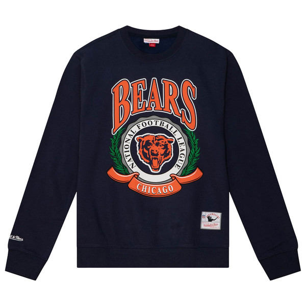 Chicago Bears Mitchell & Ness All Over Print Crew Sweatshirt