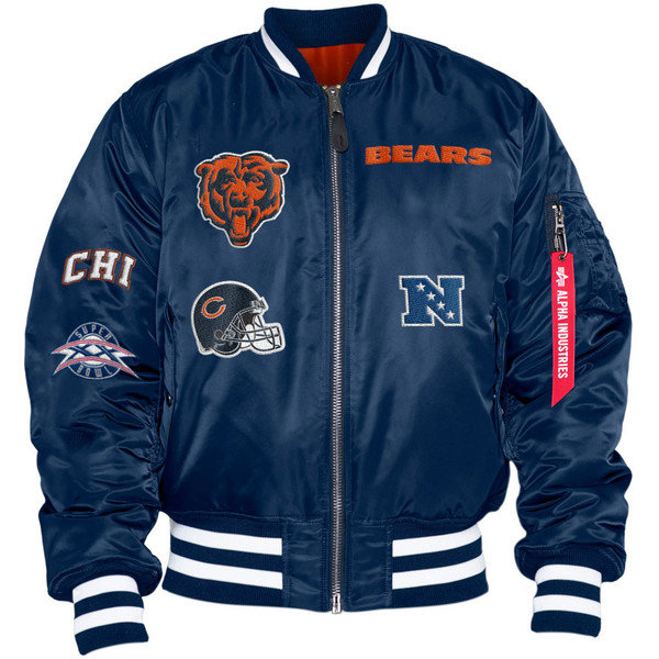 Chicago Bears Starter Extreme Full-Zip Hoodie Jacket - Navy