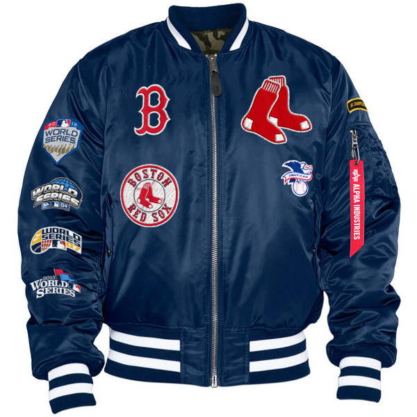 Boston Red Sox x Alpha Industries® MA-1 Squadron Bomber Jacket by New Era®