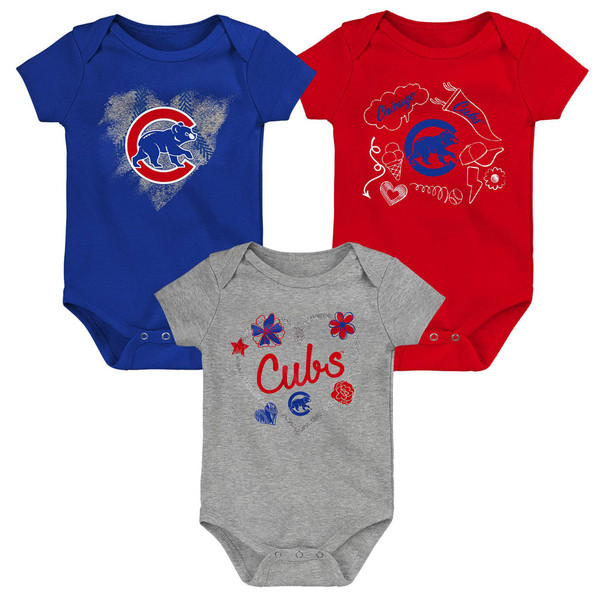 Chicago Cubs NB/IN Creeper Boys Set - Clark Street Sports