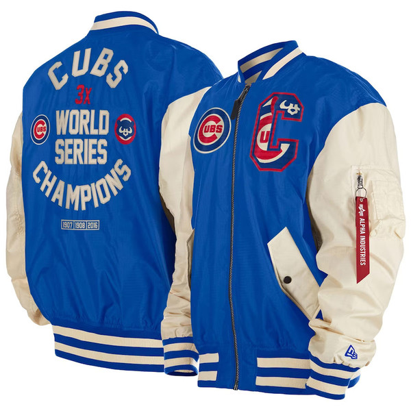 Chicago Cubs x Alpha Industries® Reversible Full-Zip Bomber Jacket