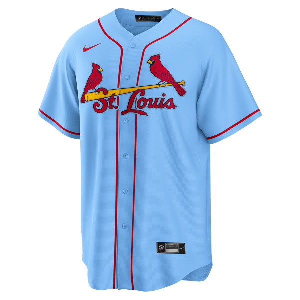 The Cardinals brought back the powder blue jerseys with -- get