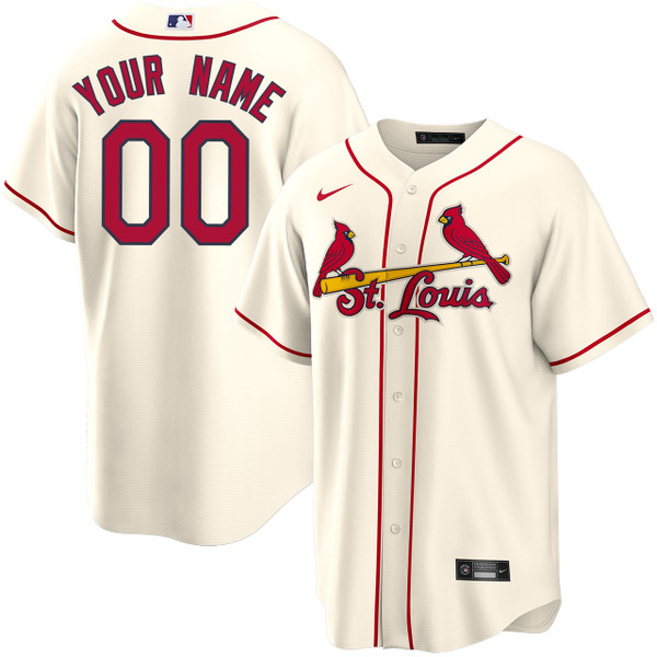 St. Louis Cardinals Alternate Cream Jersey by NIKE