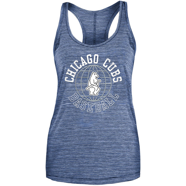 New Era Women's Blue Chicago Cubs Active Racerback Tank Top