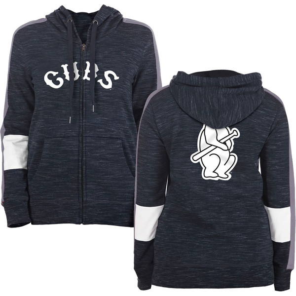 Chicago Cubs Women's Navy 1914 Fleece Pullover Hoody