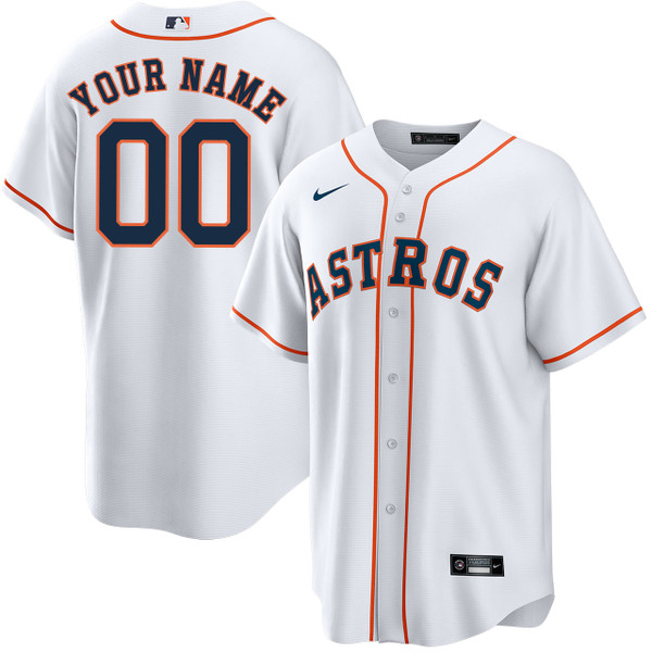 Men's Houston Astros Nike Gray Road Replica Custom Jersey