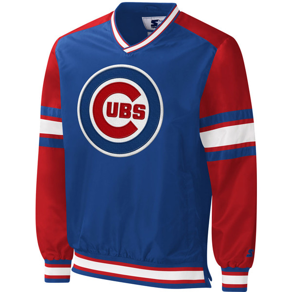 Chicago Cubs V-Neck Nylon Jacket | Chicago Cubs Jacket