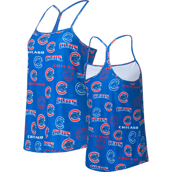 Concepts Sport Chicago Cubs Women's White/Royal Plus Size Tank