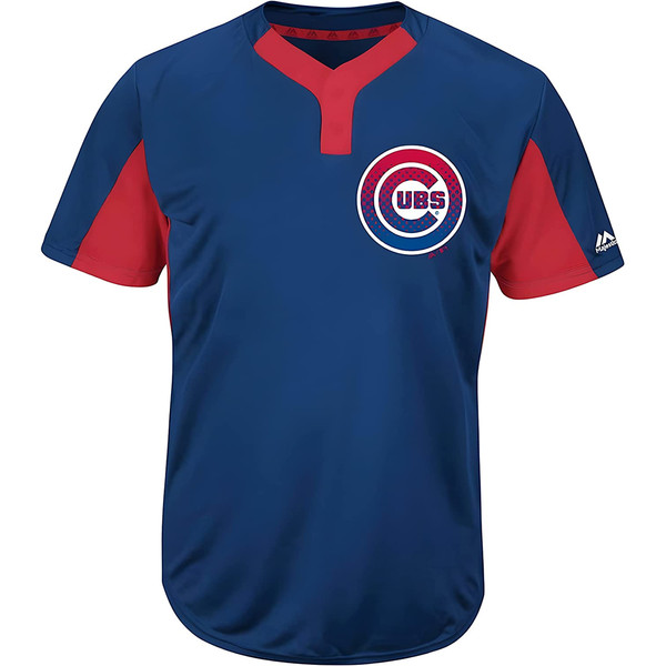 Chicago Cubs Youth Cool Base 2-Button Jersey by Majestic