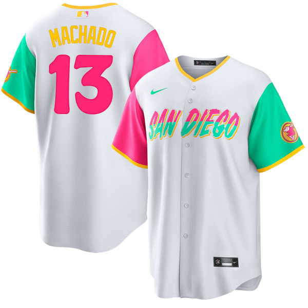 Youth San Diego Padres Manny Machado Nike White Alternate Replica