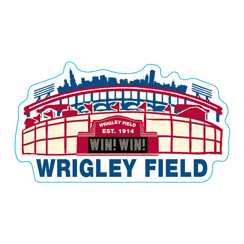 Wrigley Field Stadium Sticker (Set of 2)
