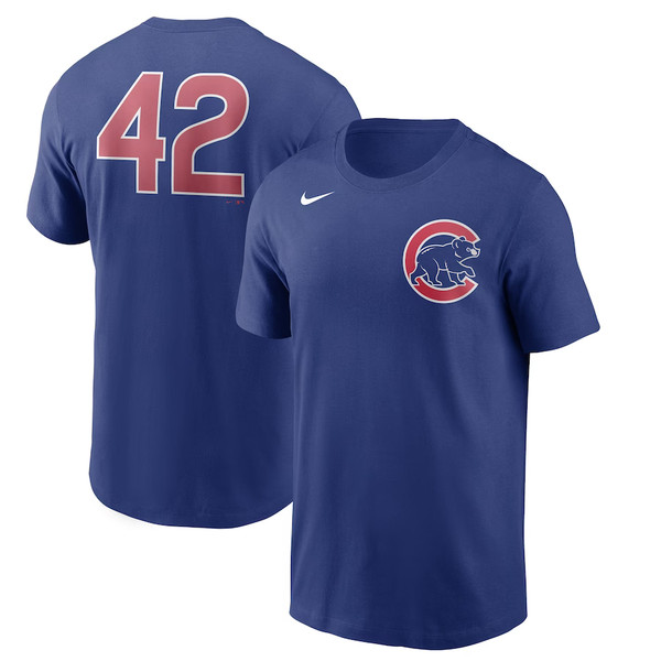 Men's Nike Red Cincinnati Reds Jackie Robinson Day Team 42 T-Shirt