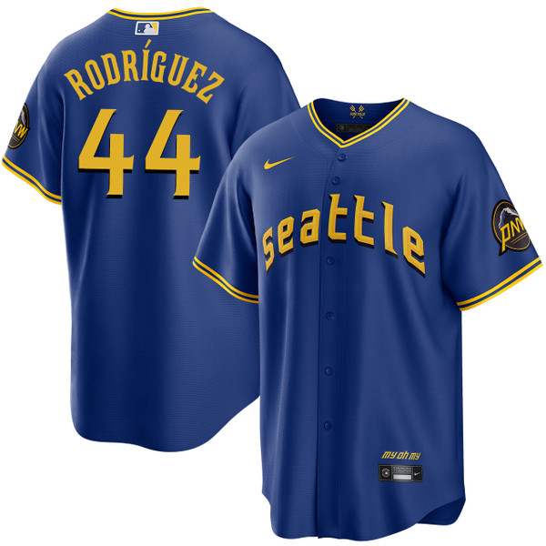 MLB Seattle Mariners City Connect (Julio Rodriguez) Men's Authentic  Baseball Jersey.